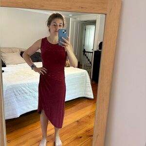 NWOT. Red slim fitting dress.